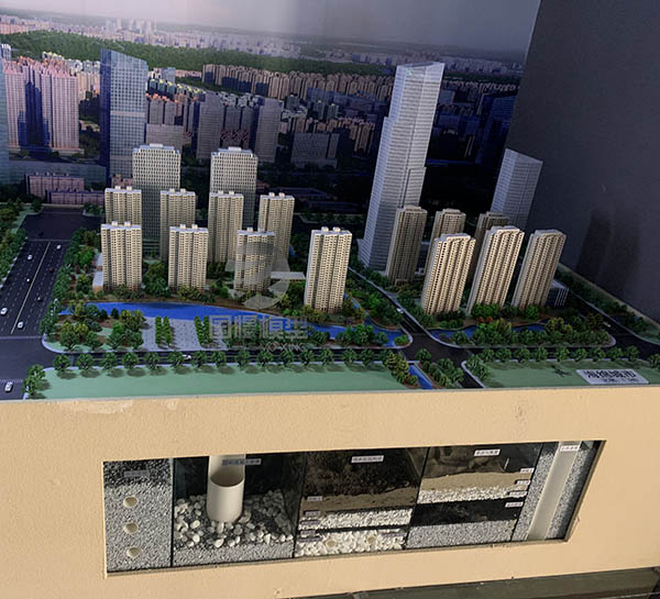 集贤县建筑模型